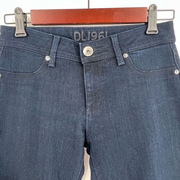 DL1961 Women's 4-Way Stretch Emma Power Legging Skinny Jean Dark Blue Wash Sz 26 - Picture 4 of 13